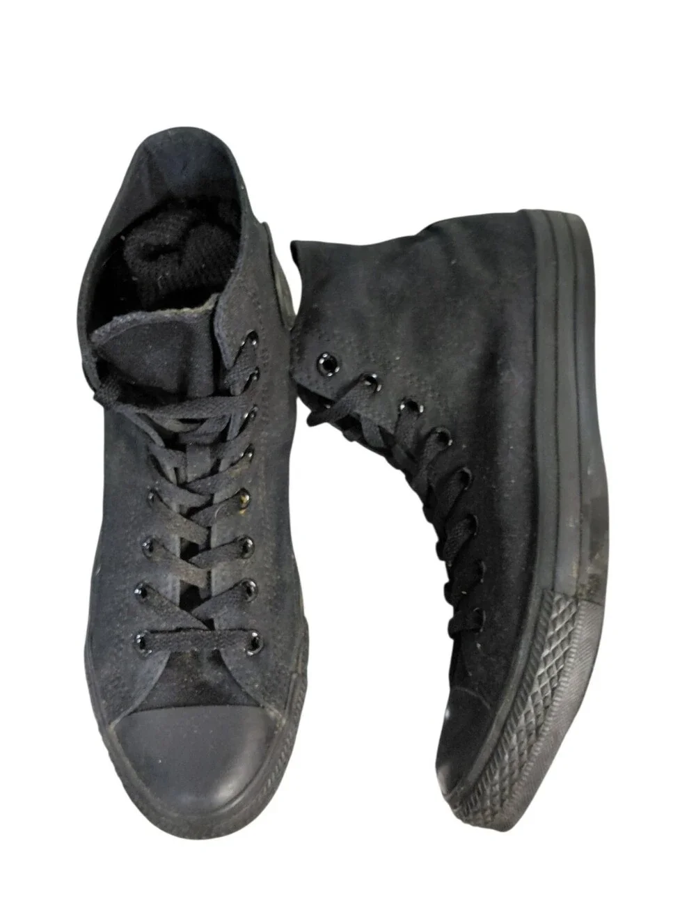 Men's Black Converse High Top Sneakers Size 10 Chuck Taylor All-Stars